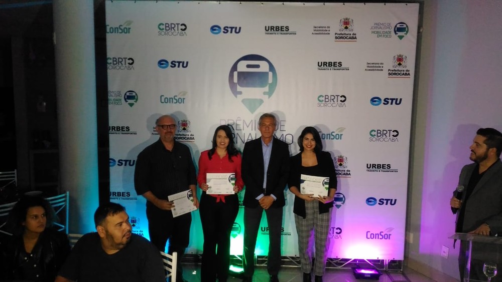Jornalistas de Sorocaba ganham prêmio de mobilidade urbana